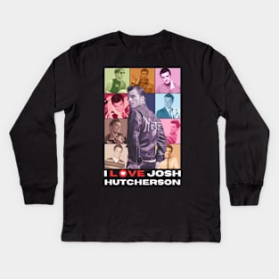 I Love Josh Hutcherson -I heart Josh Hutcherson Kids Long Sleeve T-Shirt